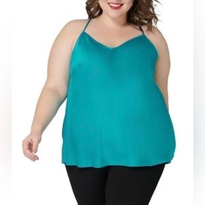🦋 NWT! Maree Pour Toi 100% SILK Teal Tank